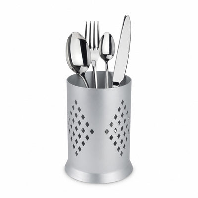 Aluminium Cutlery Holder with Drain Holes for Spoons, Forks & Knives