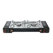 Portable 2-Burner Camping Gas Stove – BDZ-202 Dual Head High-Efficiency