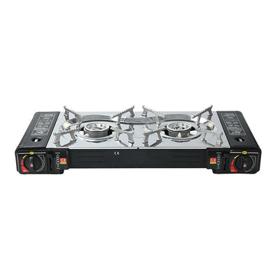 Portable 2-Burner Camping Gas Stove – BDZ-202 Dual Head High-Efficiency