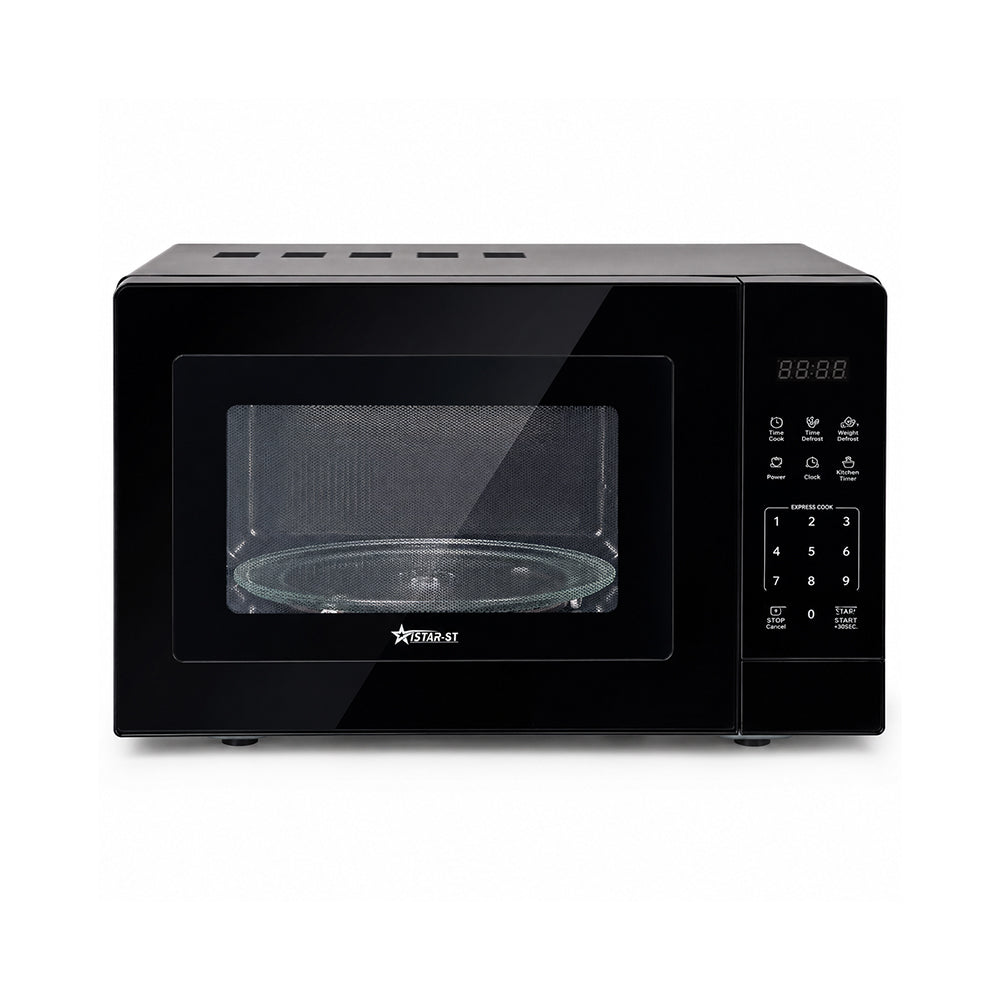 iStar-ST 20L Digital Microwave Oven 700W with Defrost Function - Black