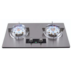 Gas Stove 2 Burner – Stainless Steel