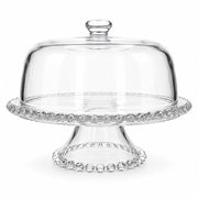 Glass Cake Stand with Dome - 31.4cm