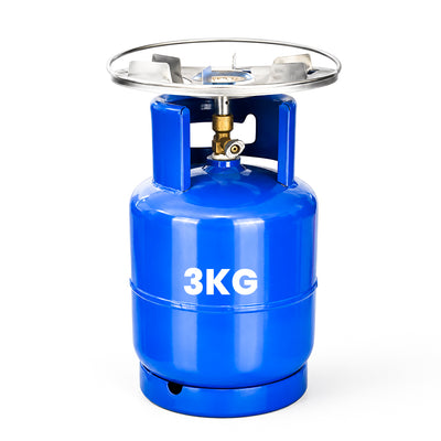 3kg Gas Cylinder with Single-Burner Cooker Top