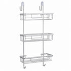 3-Tier Aluminium Hanging Shower Shelf Bathroom Caddy - Silver