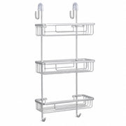 3-Tier Aluminium Hanging Shower Shelf Bathroom Caddy - Silver