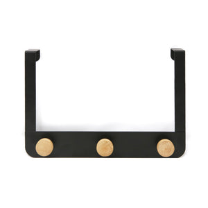 Bamboo 3-Hook Over-the-Door Rack