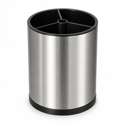 360° Rotating Cutlery & Utensil Holder with Drainage - 16cm