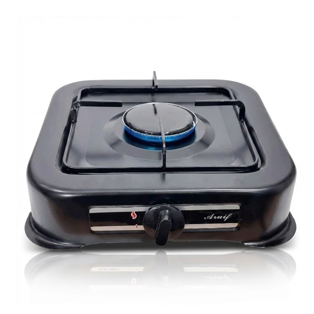 Aruif Portable Single Plate Gas Stove – Compact Manual Ignition Cooker
