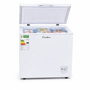 Condere 188L Chest Freezer with Top-Opening Lid - White