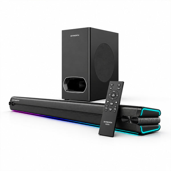 Skyworth 480W 2.1CH Bluetooth Soundbar with Wireless Subwoofer