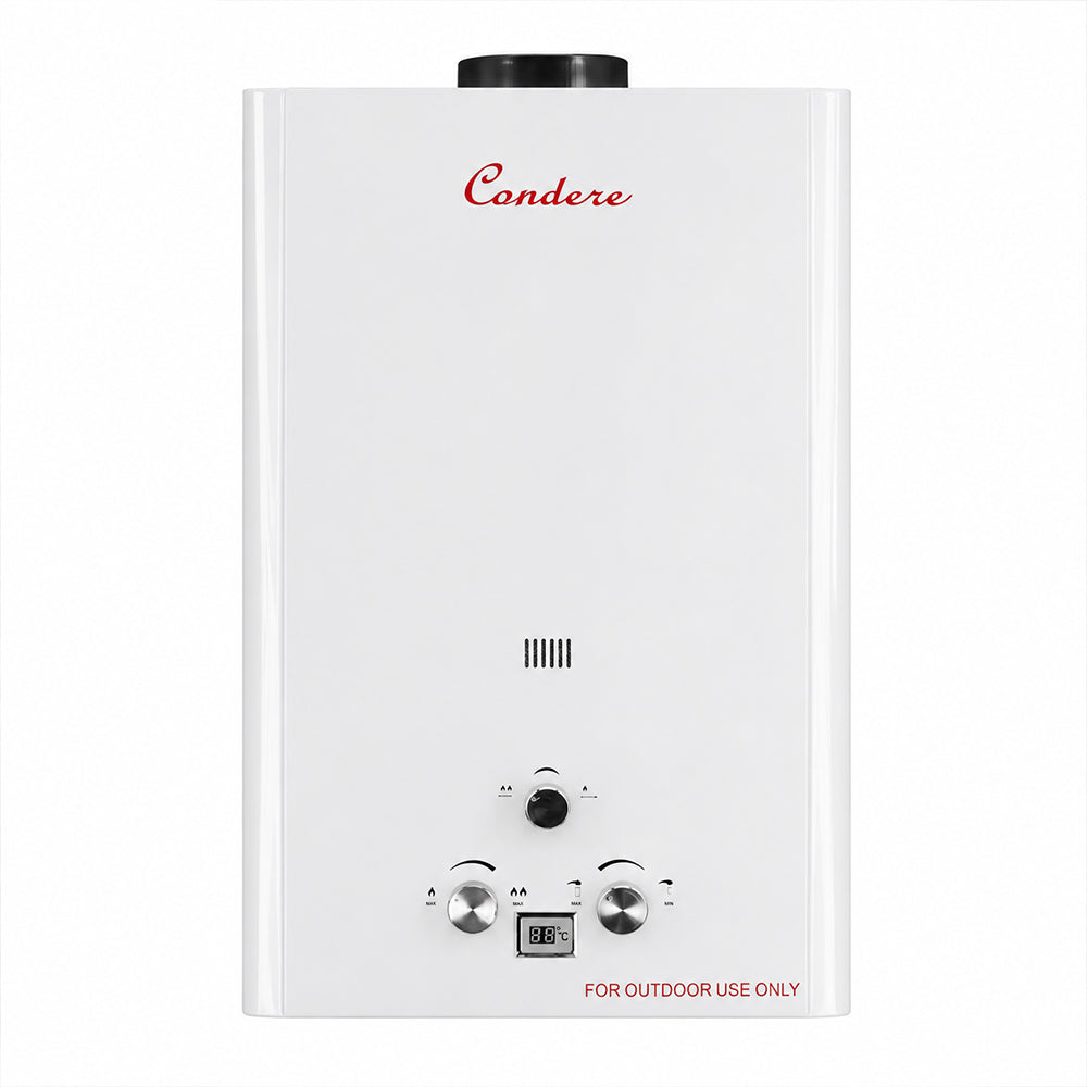 Condere 12L LPG Tankless Gas Water Heater & Gas Geyser