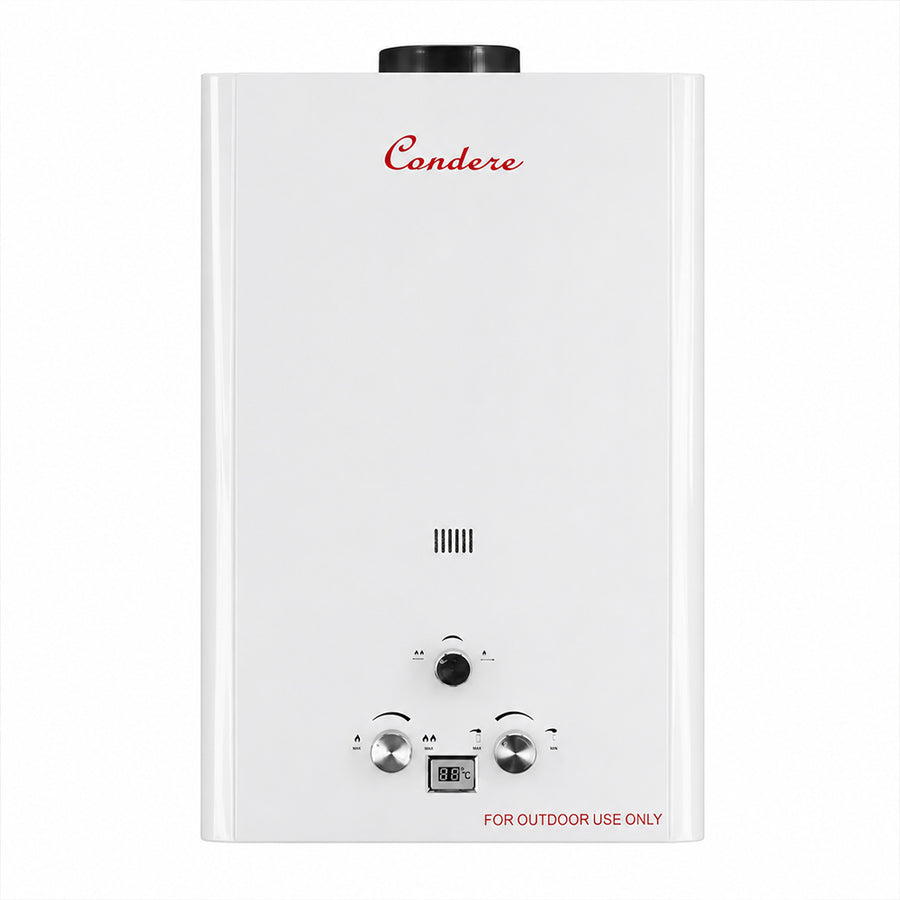 Condere 12L LPG Tankless Gas Water Heater & Gas Geyser