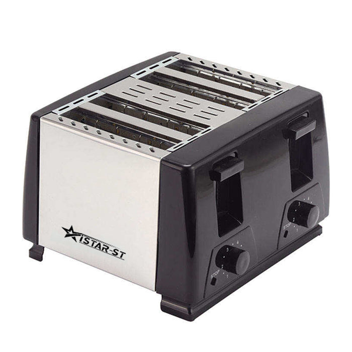4 Slot Toaster 1300W – 6 Temperature Settings Stainless Steel
