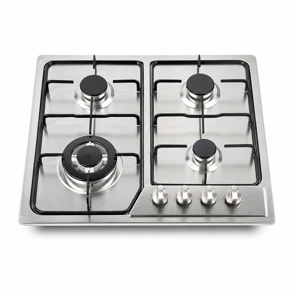 XMY RH-5006 4-Burner Built-In Gas Hob – LPG Stainless Steel