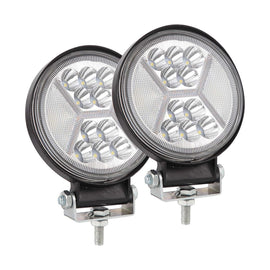 Istar-ST 4-Inch Heavy-Duty Large-View Cross Round Spot Light - Pack Of 2