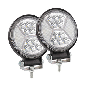 Istar-ST 4-Inch Heavy-Duty Large-View Cross Round Spot Light - Pack Of 2