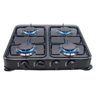 Aruif 4-Burner Gas Stove – Durable Stainless Steel Surface & Compact Design