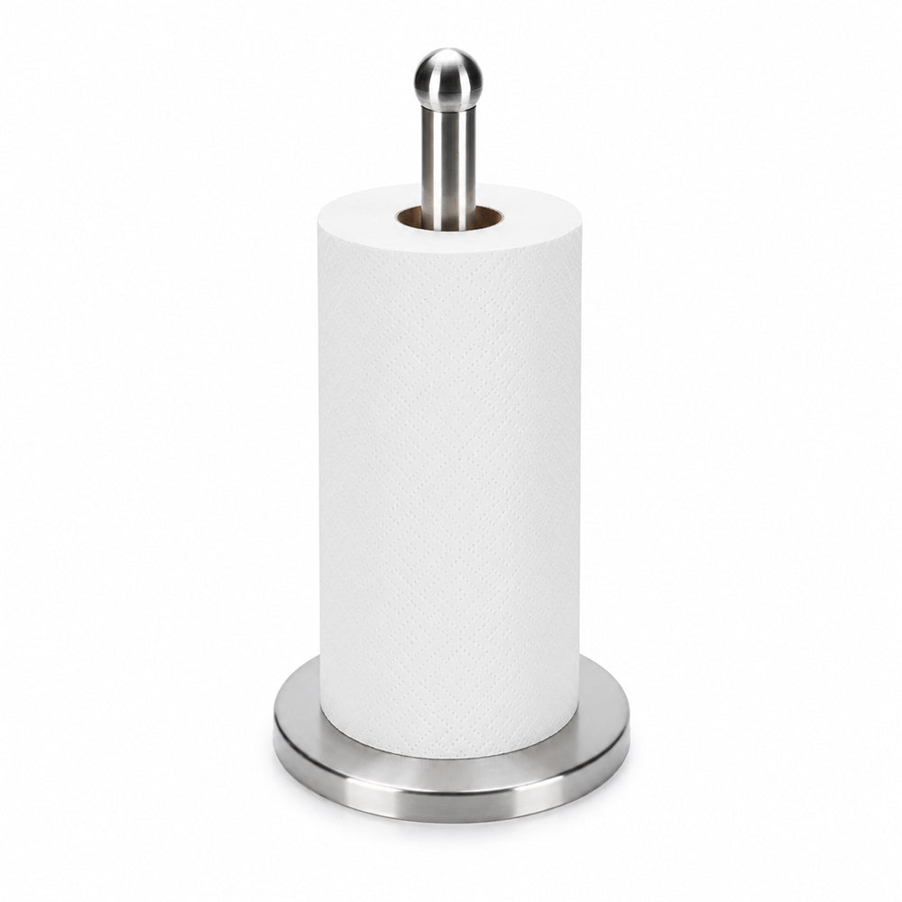 Stainless Steel Countertop Paper Towel Holder with Round Base