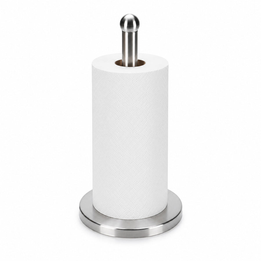 Stainless Steel Countertop Paper Towel Holder with Round Base