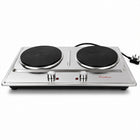 Condere Double Hot Plate Electric Stove with Adjustable Heat Controls