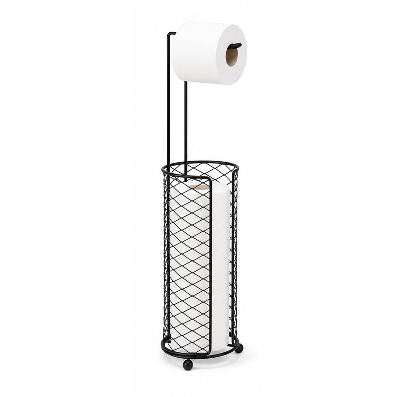 Freestanding Toilet Paper Holder with Storage Basket