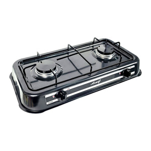 2 Burner Porcelain Gas Stove for Efficient Cooking