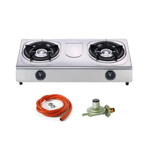 iStar Stainless Steel Gas Camp Stove – 2 Plate