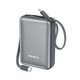 FONENG PX116 20000mAh 22.5W Power Bank with Built-In Cables