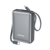 FONENG PX116 20000mAh 22.5W Power Bank with Built-In Cables
