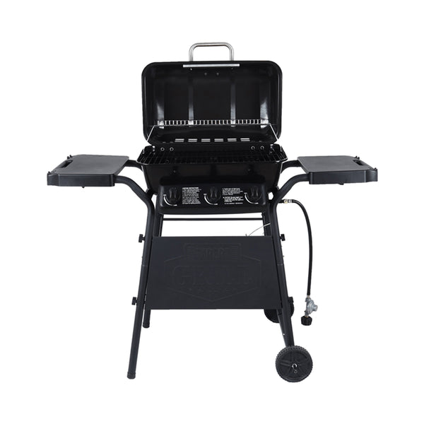 3-Burner Gas Grill with Precision Heat Monitoring – Mobile Outdoor BBQ