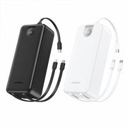 FONENG 30000mAh 22.5W Fast Charging Power Bank with 3 Built-In Cables