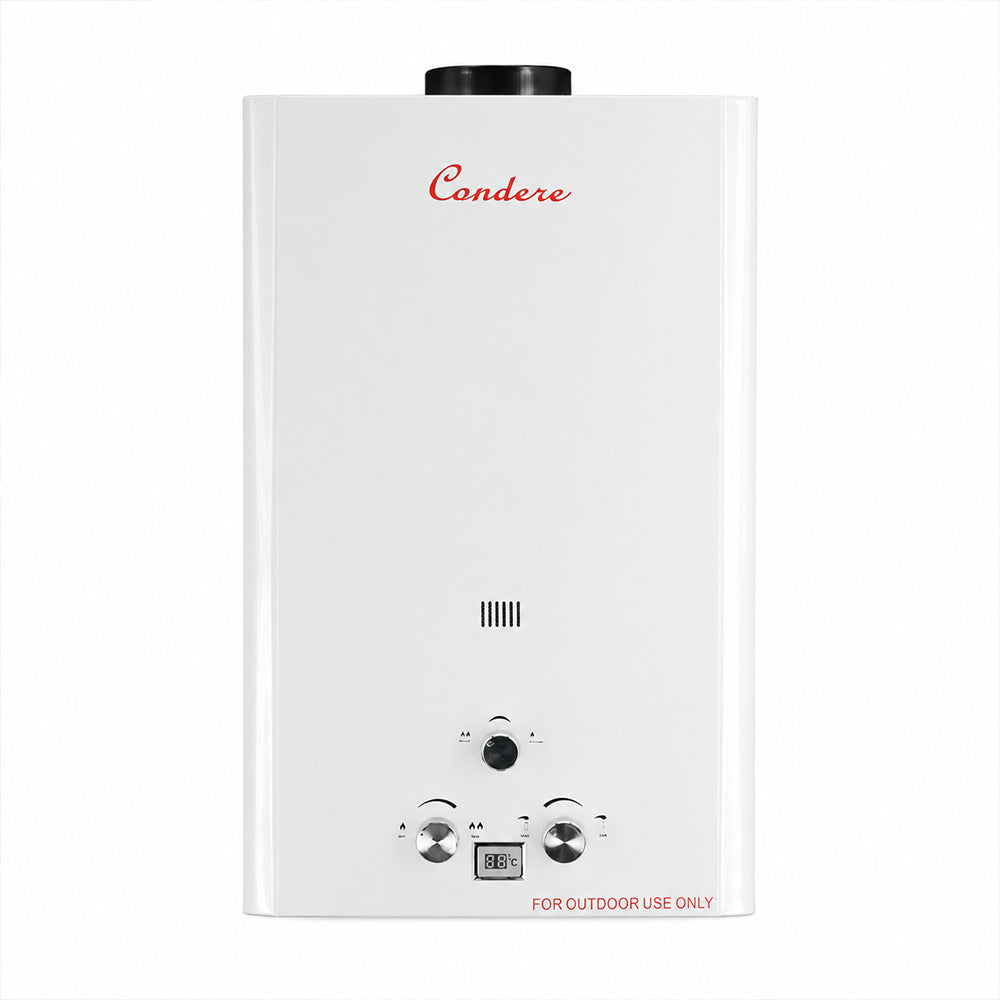Condere 10L LPG Tankless Gas Water Heater & Gas Geyser