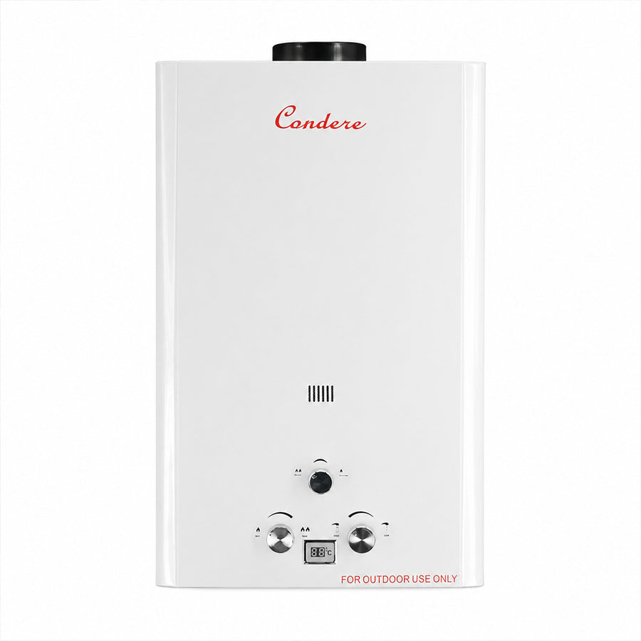 Condere 10L LPG Tankless Gas Water Heater & Gas Geyser