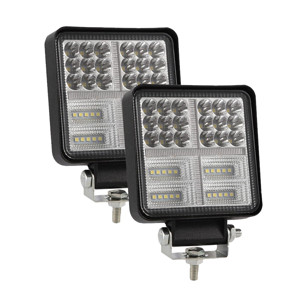 Istar-ST 55mm Dual-Color LED Auxiliary Car Light - Pack Of 2