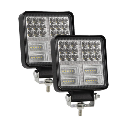 Istar-ST 55mm Dual-Color LED Auxiliary Car Light - Pack Of 2