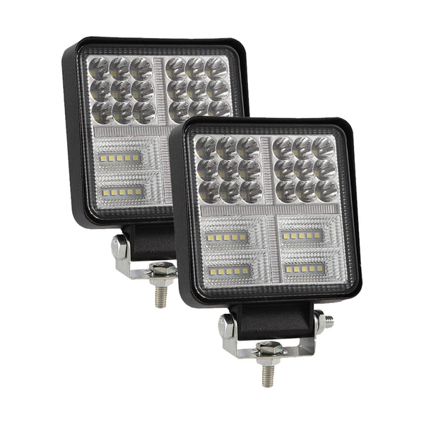 Istar-ST 55mm Dual-Color LED Auxiliary Car Light - Pack Of 2