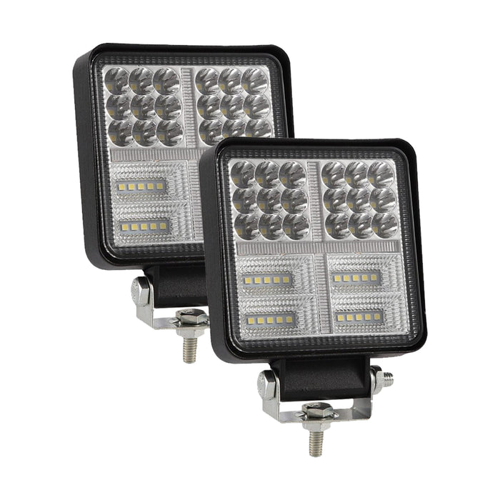 Istar-ST 55mm Dual-Color LED Auxiliary Car Light - Pack Of 2