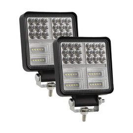 Istar-ST 55mm Dual-Color LED Auxiliary Car Light - Pack Of 2