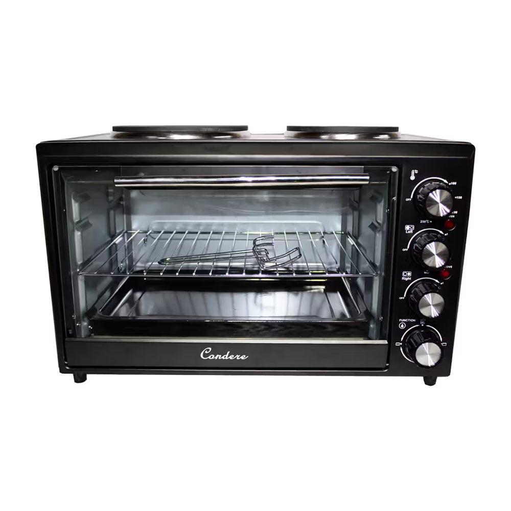 Condere 68L Electric Oven – Integrated Dual Hotplates