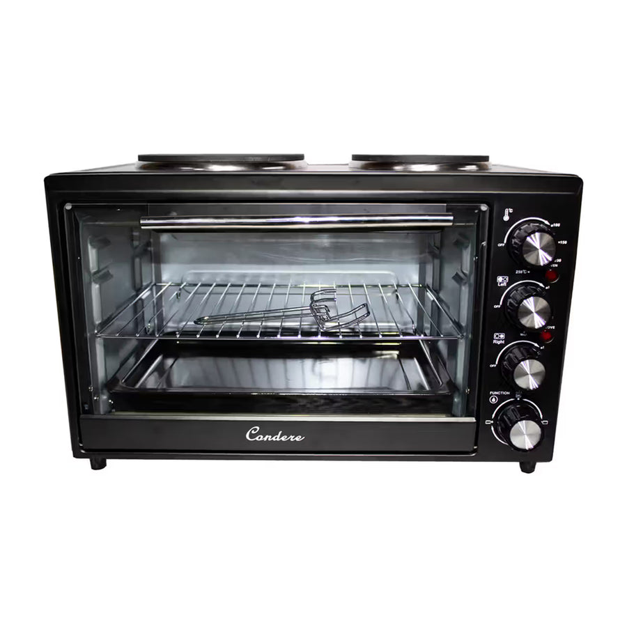 Condere 33L Electric Oven – Integrated Dual Hotplates