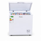 Condere 136L Compact Chest Freezer with Top-Opening Lid - White