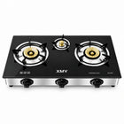 Aruif 3-Burner Tempered Glass Gas Stove
