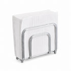 Silver Metal Napkin Holder for Kitchen Counter & Dining Table