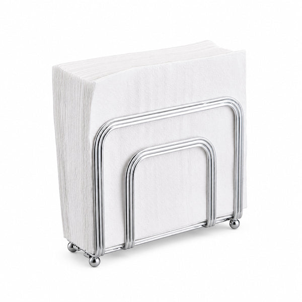 Silver Metal Napkin Holder for Kitchen Counter & Dining Table