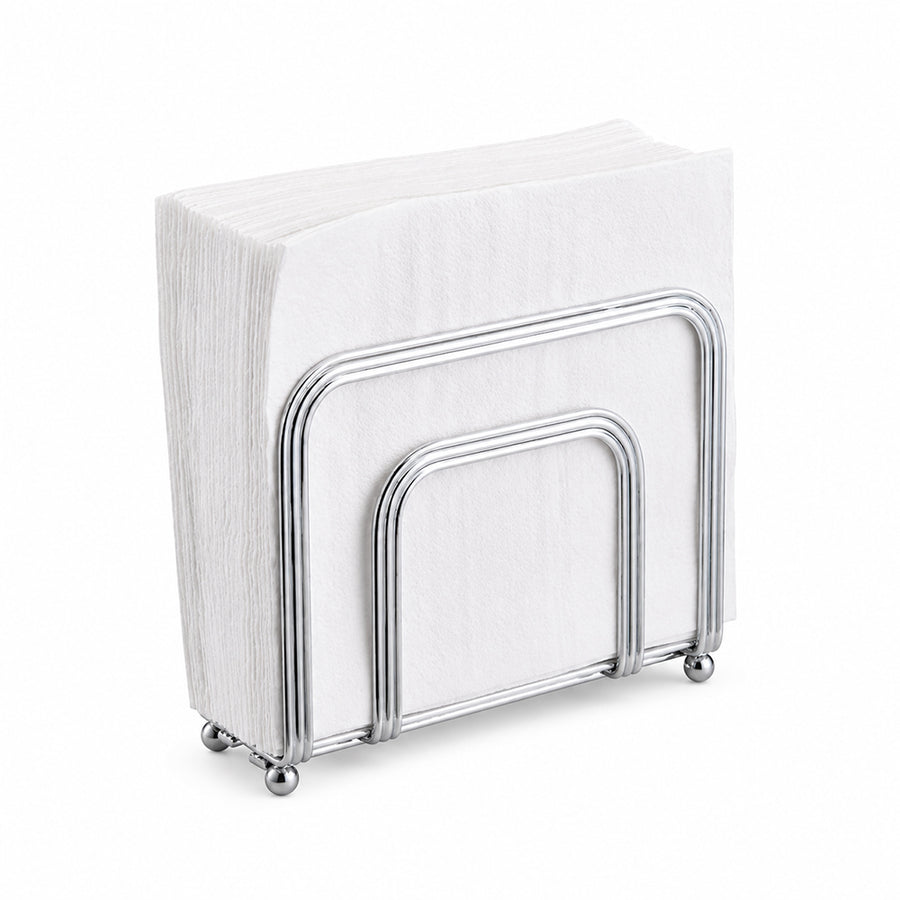 Silver Metal Napkin Holder for Kitchen Counter & Dining Table
