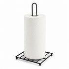 Countertop Paper Towel Holder with Square Metal Base - Black