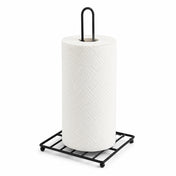 Countertop Paper Towel Holder with Square Metal Base - Black