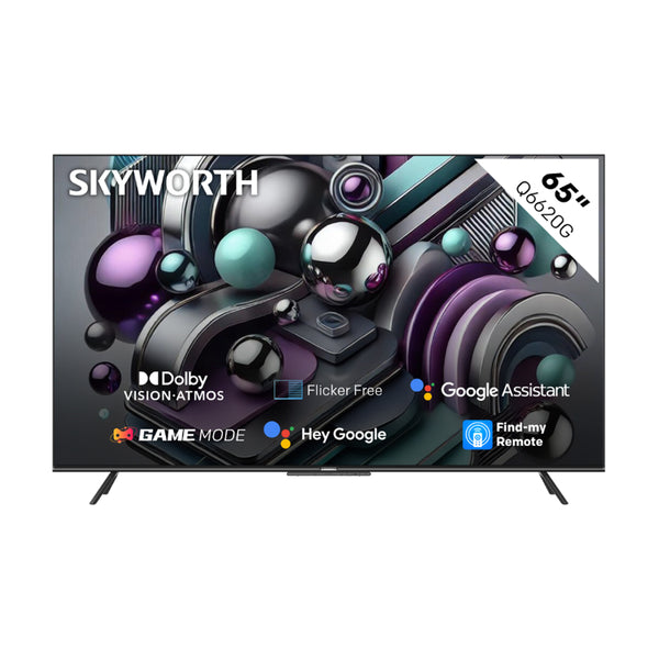 Skyworth 65-Inch QLED 4K UHD Google TV with Dolby Vision - 65Q6620G