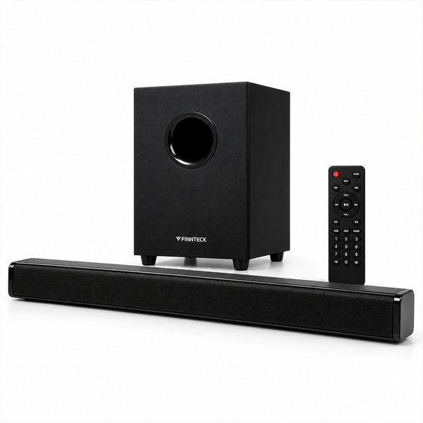 Finnteck Wireless Bluetooth Soundbar with Subwoofer