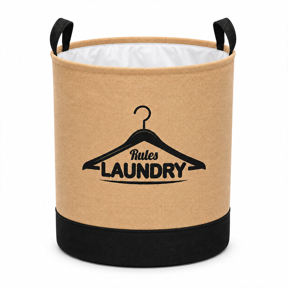 iStar Foldable Laundry Basket with Carry Handles